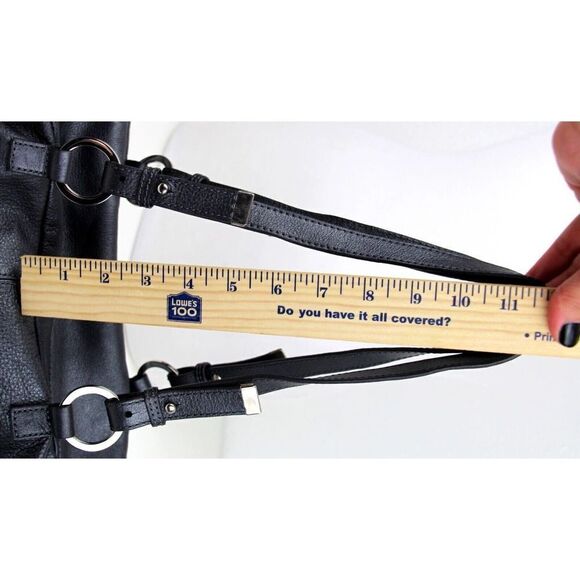 TIFFANY & FRED PARIS SOFT METALLIC GENUINE LEATHER SHOULDER BAG HANDBAG PURSE - Picture 9 of 12